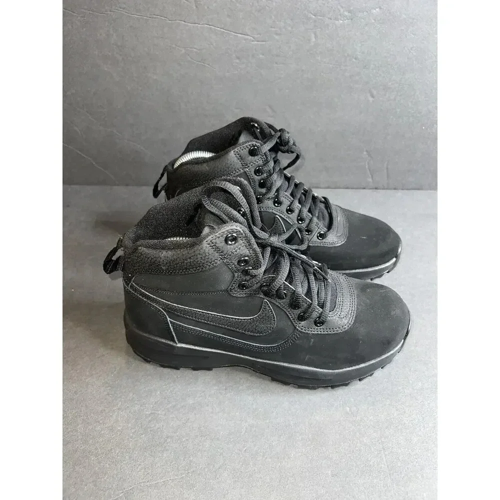 Nike manoadome triple black hiking training boots sneaker hi top mens size 7 NEW